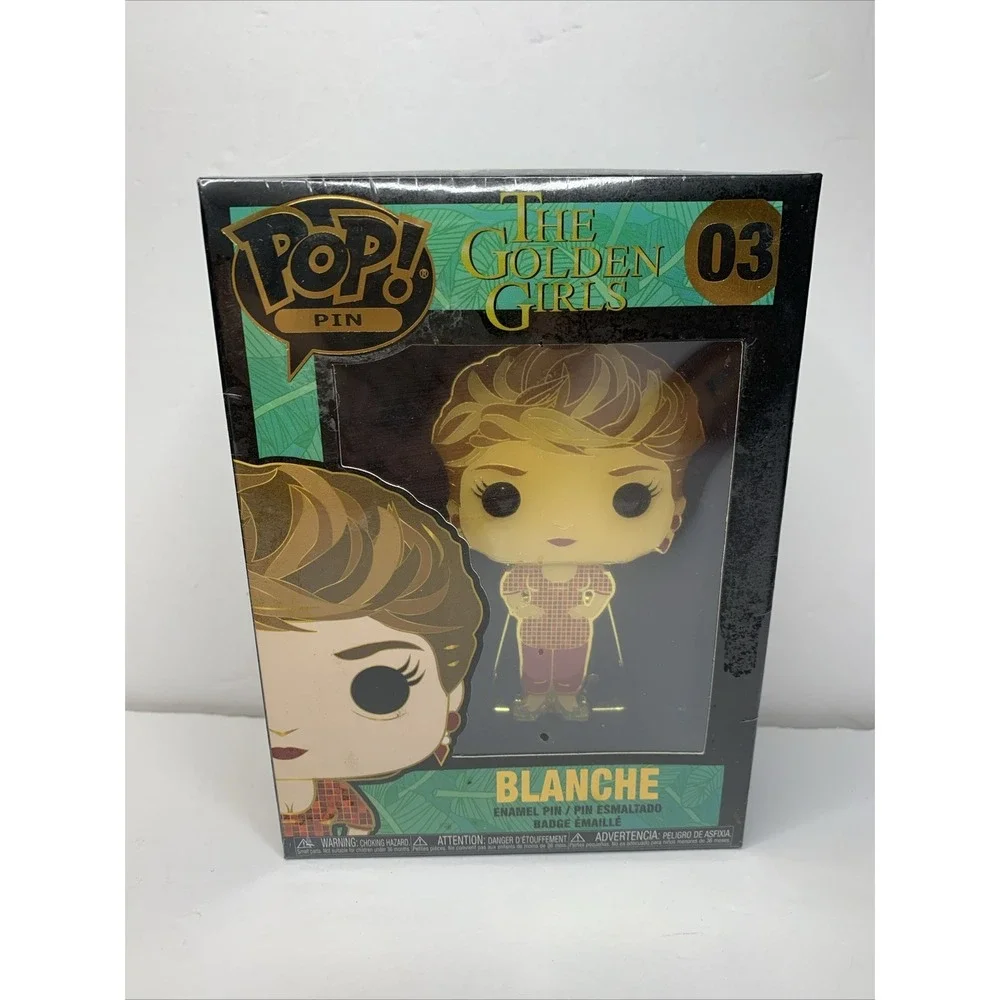 Funko Pop Pin: The Golden Girls - Blanche‎ # 03 Collectible Enamel Pin New - Picture 6 of 6